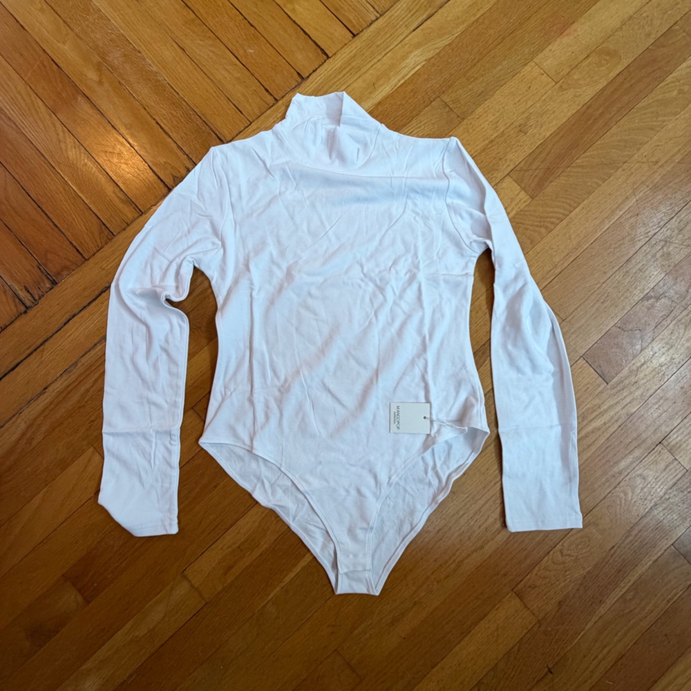 White Long Sleeve Bodysuit
